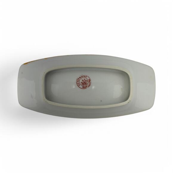 Vintage Hand-Painted Japanese Porcelain Trinket Dish – Gilded Edge & Bird Motif - Picture 2 of 9